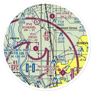 Tenco Tractor Airport (US-0037) VFR Sectional Sticker (20 mile)