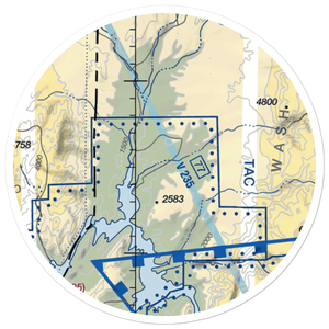 Tassi Airport (US-0033) VFR Sectional Sticker (20 mile)