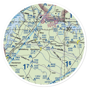 Warren County Airport (US-0028) VFR Sectional Sticker (30 mile)