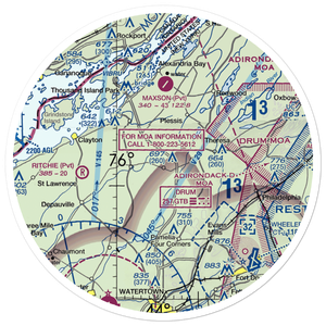 Tims Angus Farm Airport (US-0026) VFR Sectional Sticker (30 mile)