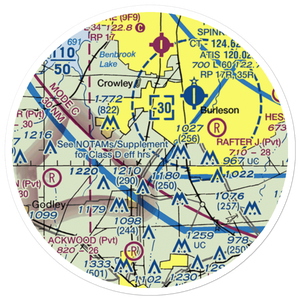 Brabsom Farm Airport (US-0025) VFR Sectional Sticker (20 mile)