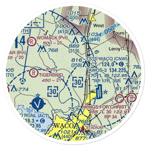 Hess Airport (US-0024) VFR Sectional Sticker (20 mile)