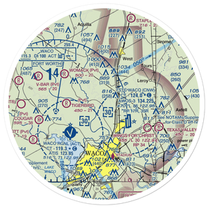 Hess Airport (US-0024) VFR Sectional Sticker (30 mile)