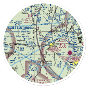 Webb & Shepard Farm Airport (US-0023) VFR Sectional Sticker (30 mile)