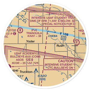 Cable's Corner Airport (US-0022) VFR Sectional Sticker (20 mile)