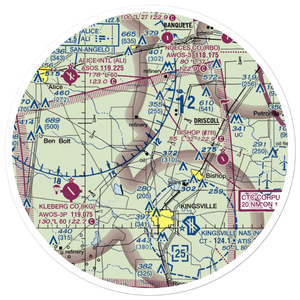 Oliver Till Airport (US-0016) VFR Sectional Sticker (30 mile)