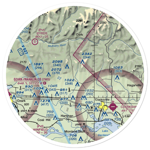 Johnson Farm Lines Airport (US-0014) VFR Sectional Sticker (30 mile)
