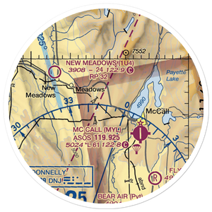 Ski Valley Airport (US-0009) VFR Sectional Sticker (20 mile)
