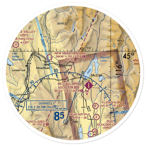 Ski Valley Airport (US-0009) VFR Sectional Sticker (30 mile)