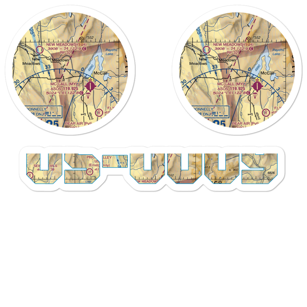 Ski Valley Airport (US-0009) VFR Sectional Sticker Pack 