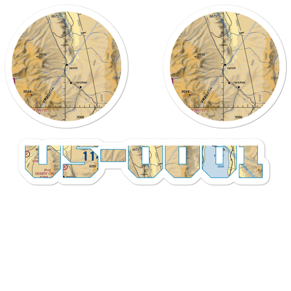 Flying M Ranch Airstrip (US-0001) VFR Sectional Sticker Pack 