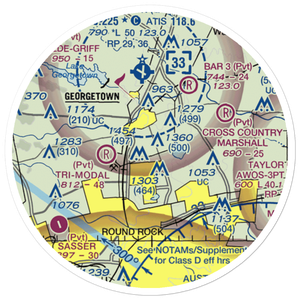 Green Airport (TX92) VFR Sectional Sticker (20 mile)