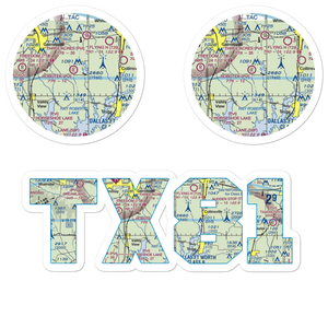 Robotek Airport (TX81) VFR Sectional Sticker Pack