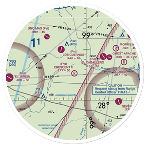 Crescent C Ranch Airport (TX79) VFR Sectional Sticker (30 mile)