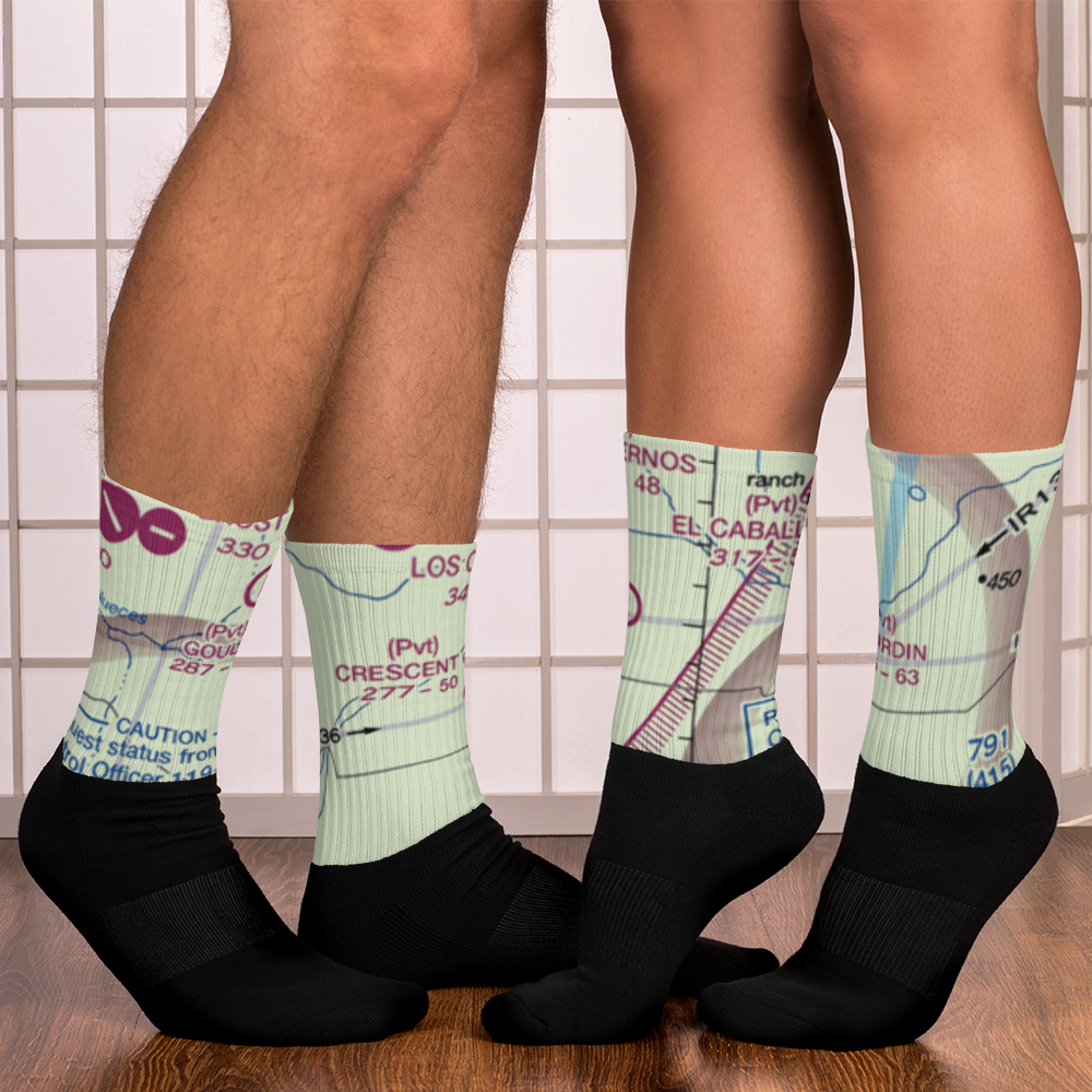 Crescent C Ranch Airport (TX79) VFR Sectional Socks 