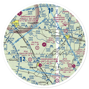 Eberly Ranch Airport (TX70) VFR Sectional Sticker (30 mile)