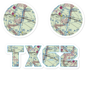 Rhodes Ranch Airport (TX62) VFR Sectional Sticker Pack