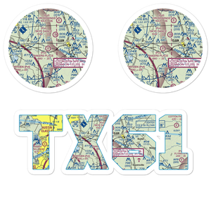 Baker's Place Airport (TX61) VFR Sectional Sticker Pack