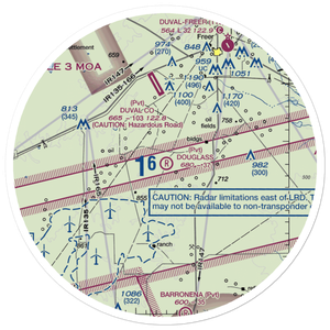 Douglass Ranch Airport (TX56) VFR Sectional Sticker (30 mile)
