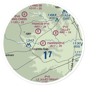 Parrish Airstrip (TX52) VFR Sectional Sticker (20 mile)