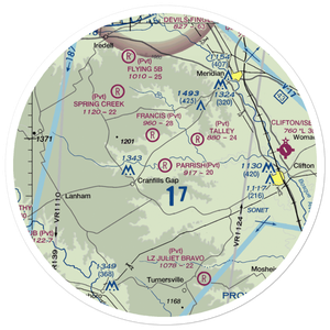 Parrish Airstrip (TX52) VFR Sectional Sticker (30 mile)