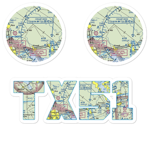 Smith Airport (TX51) VFR Sectional Sticker Pack