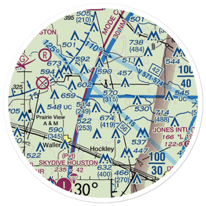 Biggin Hill Airport (TX49) VFR Sectional Sticker (20 mile)