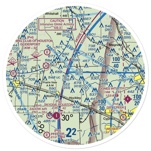 Biggin Hill Airport (TX49) VFR Sectional Sticker (30 mile)