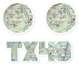 Talley Airport (TX48) VFR Sectional Sticker Pack
