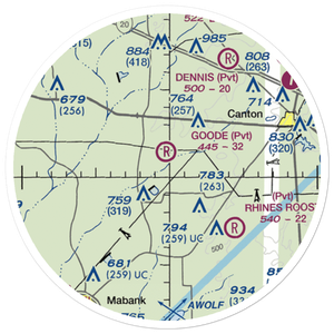 Goode Field (TX43) VFR Sectional Sticker (20 mile)