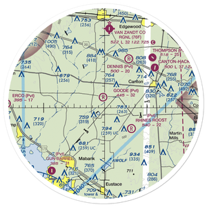 Goode Field (TX43) VFR Sectional Sticker (30 mile)