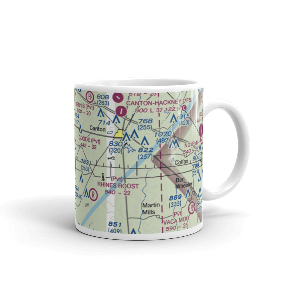 Goode Field (TX43) VFR Sectional  Mug 