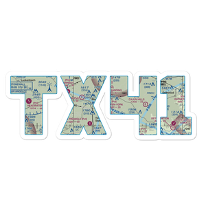 Pippen-York Ranch Airport (TX41) VFR Sectional Sticker