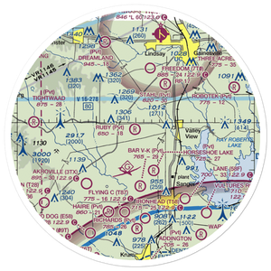 Ruby Field (TX39) VFR Sectional Sticker (30 mile)