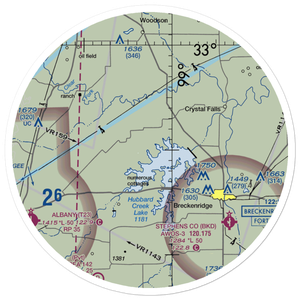 Green Ranch Airport (TX36) VFR Sectional Sticker (30 mile)