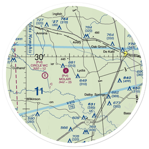 Key's Ranch Airport (TX35) VFR Sectional Sticker (30 mile)