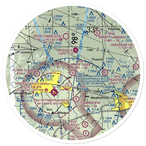 Windy Tales Airport (TX34) VFR Sectional Sticker (30 mile)