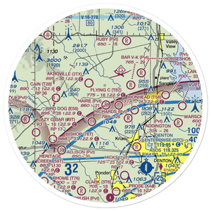 Haire Airport (TX33) VFR Sectional Sticker (30 mile)