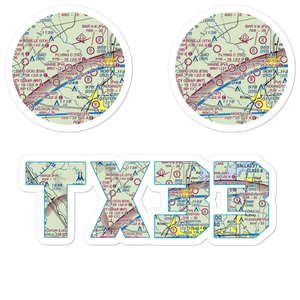 Haire Airport (TX33) VFR Sectional Sticker Pack