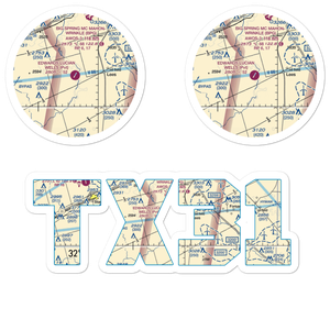 Edwards Lucian Wells Ranch Airport (TX31) VFR Sectional Sticker Pack