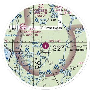 Lochridge Ranch Airport (TX25) VFR Sectional Sticker (20 mile)