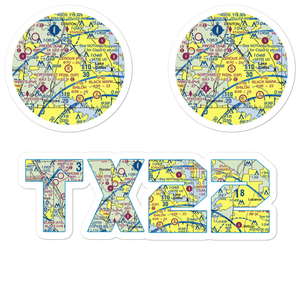 Leroux Airport (TX22) VFR Sectional Sticker Pack