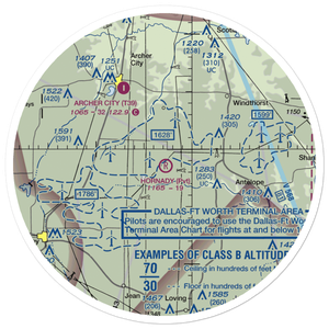 Hornady Ranch Airport (TX21) VFR Sectional Sticker (30 mile)