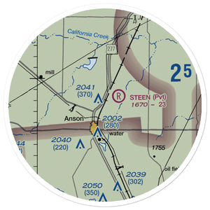 Steen Airport (TX20) VFR Sectional Sticker (20 mile)