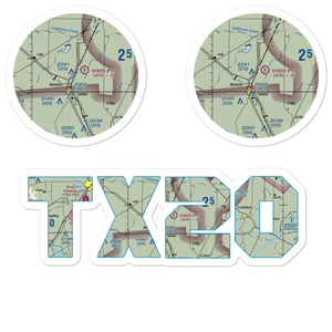 Steen Airport (TX20) VFR Sectional Sticker Pack