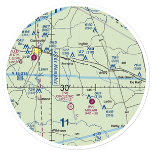 Russells Ranch Airport (TX19) VFR Sectional Sticker (30 mile)