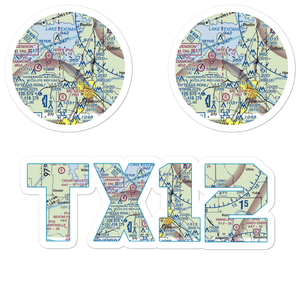 Kidd-Private Airport (TX12) VFR Sectional Sticker Pack