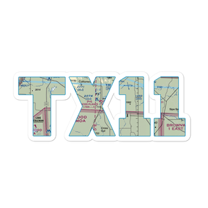 Ross Planes Airport (TX11) VFR Sectional Sticker