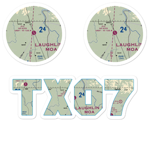 Nix River Ranch Strip (TX07) VFR Sectional Sticker Pack