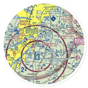 Dryden Airport (TX05) VFR Sectional Sticker (30 mile)